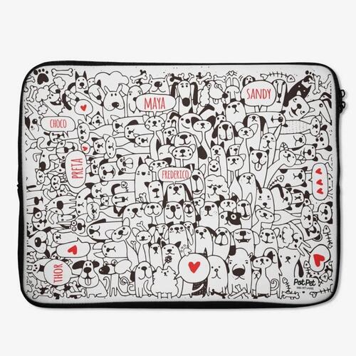 Capa para Notebook Personalizada Bicharada - Com os Nomes dos Seus Pets