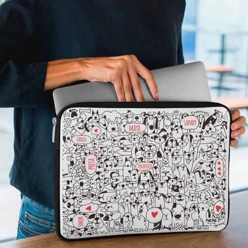 Capa para Notebook Personalizada Bicharada - Com os Nomes dos Seus Pets