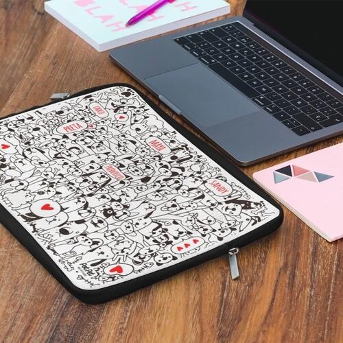 Capa para Notebook Personalizada Bicharada - Com os Nomes dos Seus Pets