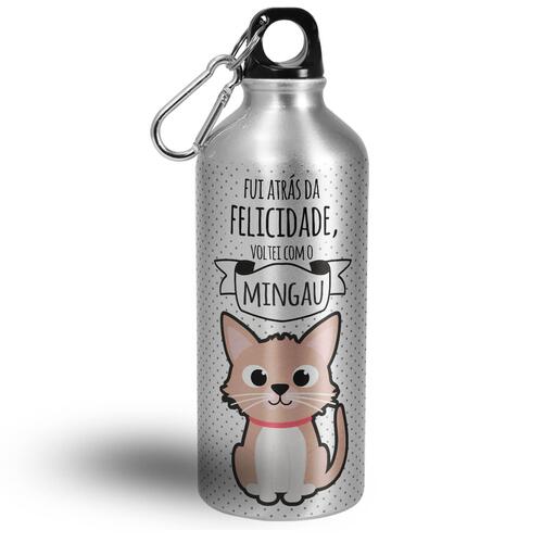 Garrafa Personalizada Gato Creme