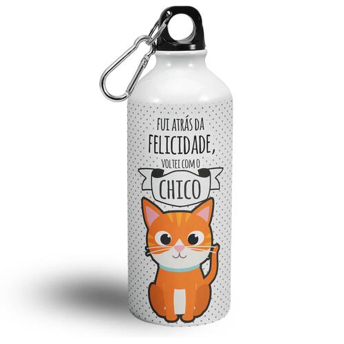 Garrafa Personalizada Gato Laranja