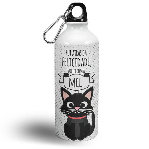 Garrafa Personalizada Gato Preto
