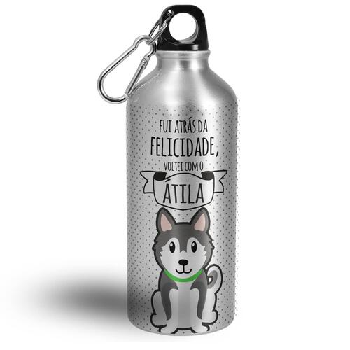 Garrafa Personalizada Husky Siberiano