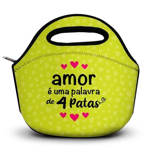 Lancheira T�rmica Amor � Palavra de 4 Patas