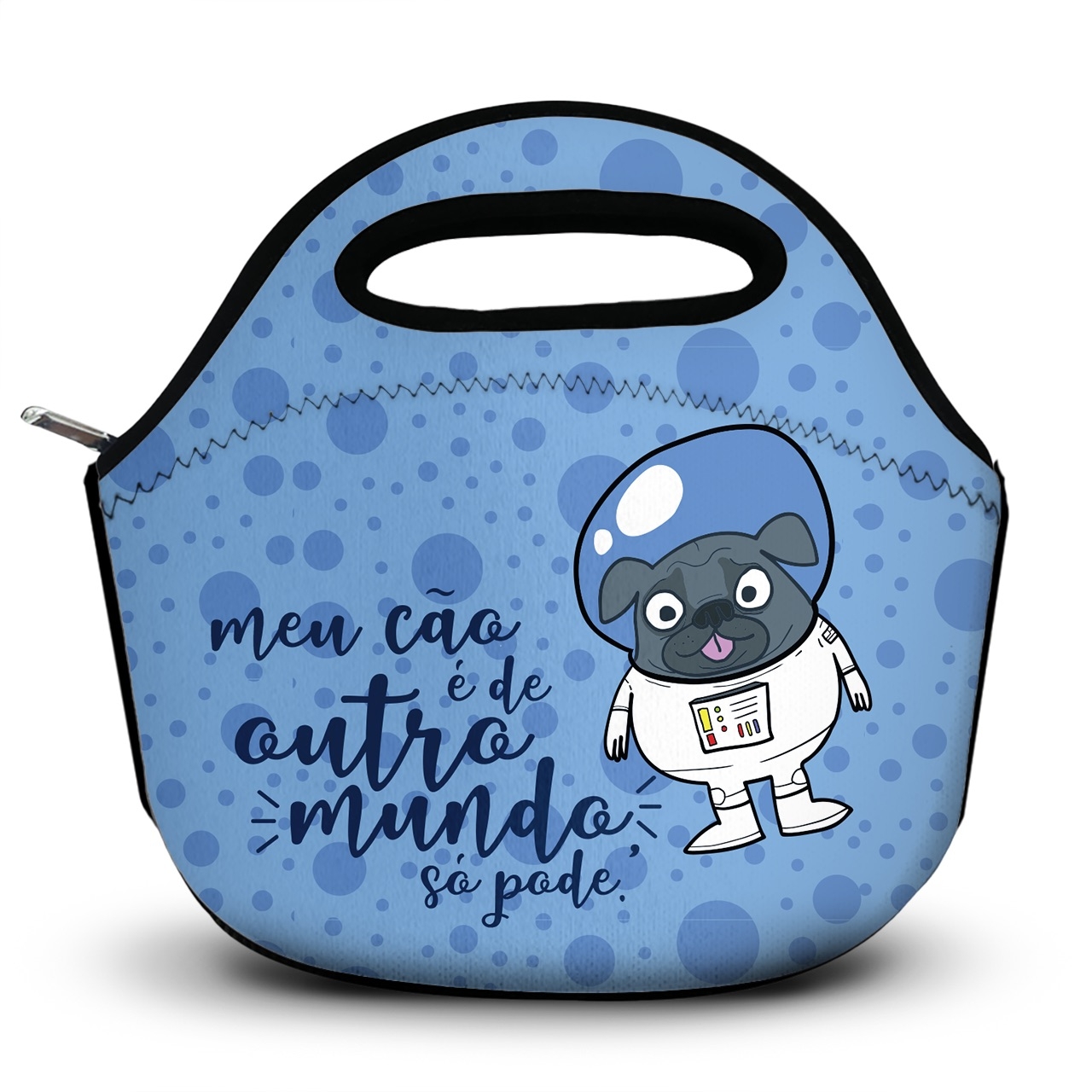 Lancheira Térmica Meu Cão é de Outro Mundo