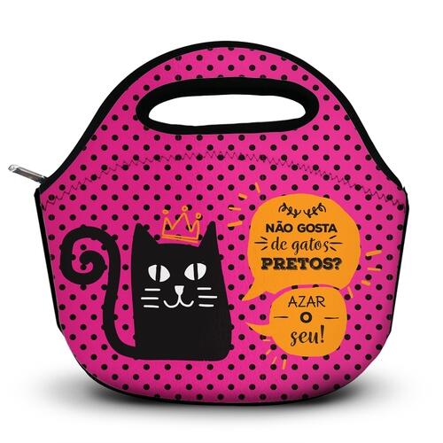 Lancheira T�rmica N�o Gosta de Gato Preto Azar o Seu