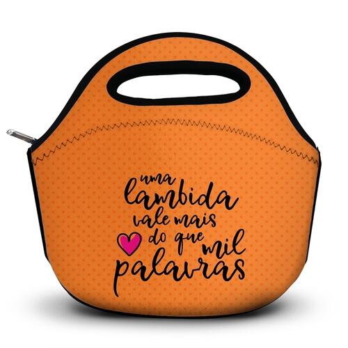 Lancheira T�rmica Uma Lambida Vale Mais Que Mil Palavras
