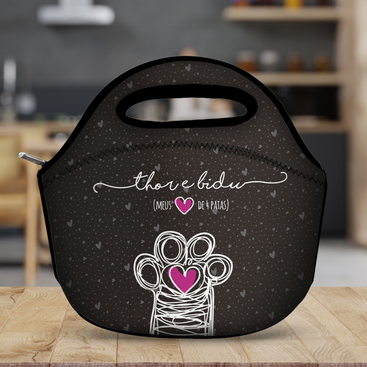 Lancheira Personalizada Com os Nomes dos Pets - Coleção Patinha