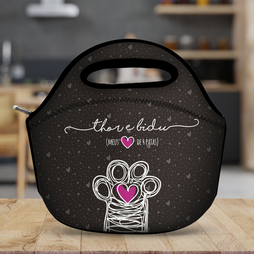 Lancheira Personalizada Com os Nomes dos Pets - Coleção Patinha