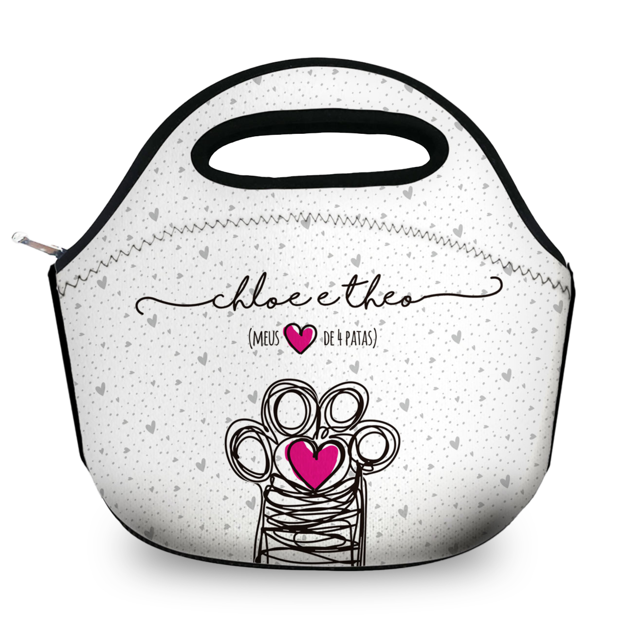 Lancheira Personalizada Com os Nomes dos Pets - Coleção Patinha