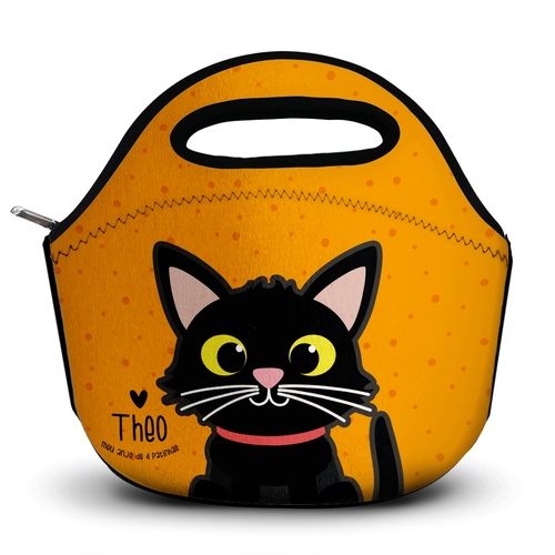 Lancheira T�rmica Personalizada Gato Preto