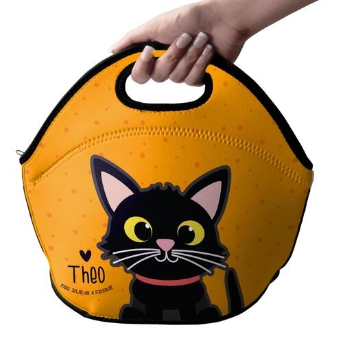 Lancheira T�rmica Personalizada Gato Preto