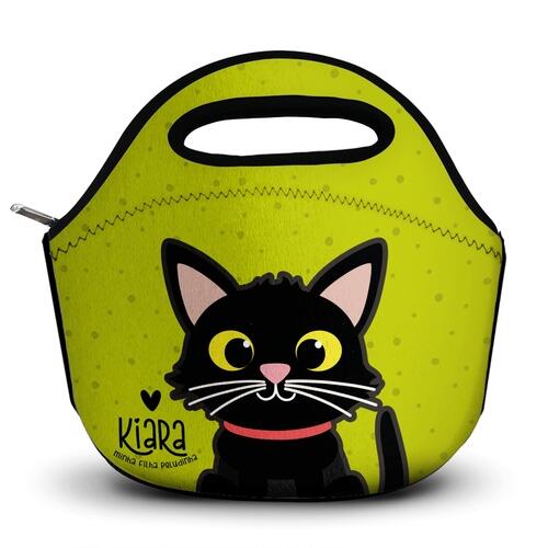 Lancheira T�rmica Personalizada Gato Preto
