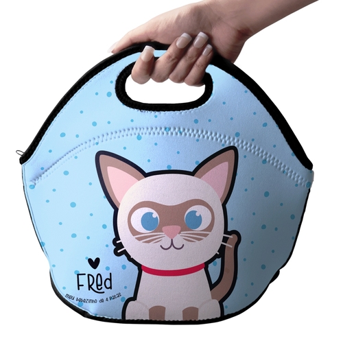 Lancheira T�rmica Personalizada Gato Siam�s