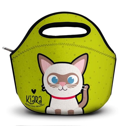 Lancheira T�rmica Personalizada Gato Siam�s