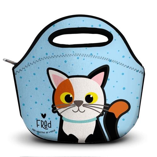 Lancheira T�rmica Personalizada Gato Tricolor