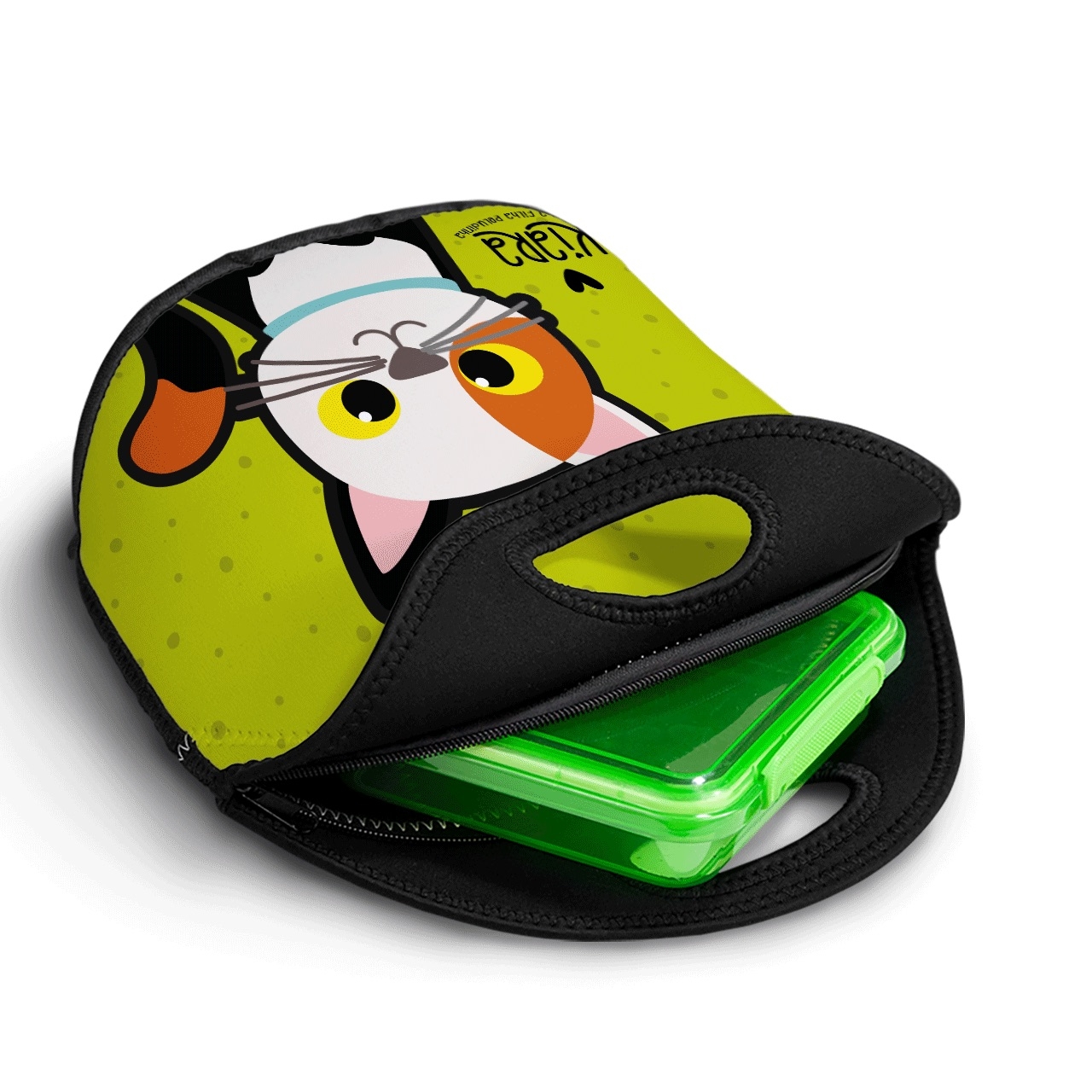 Lancheira Térmica Personalizada Gato Tricolor