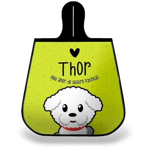 Lixeira para Carro Personalizada Bichon Frisé