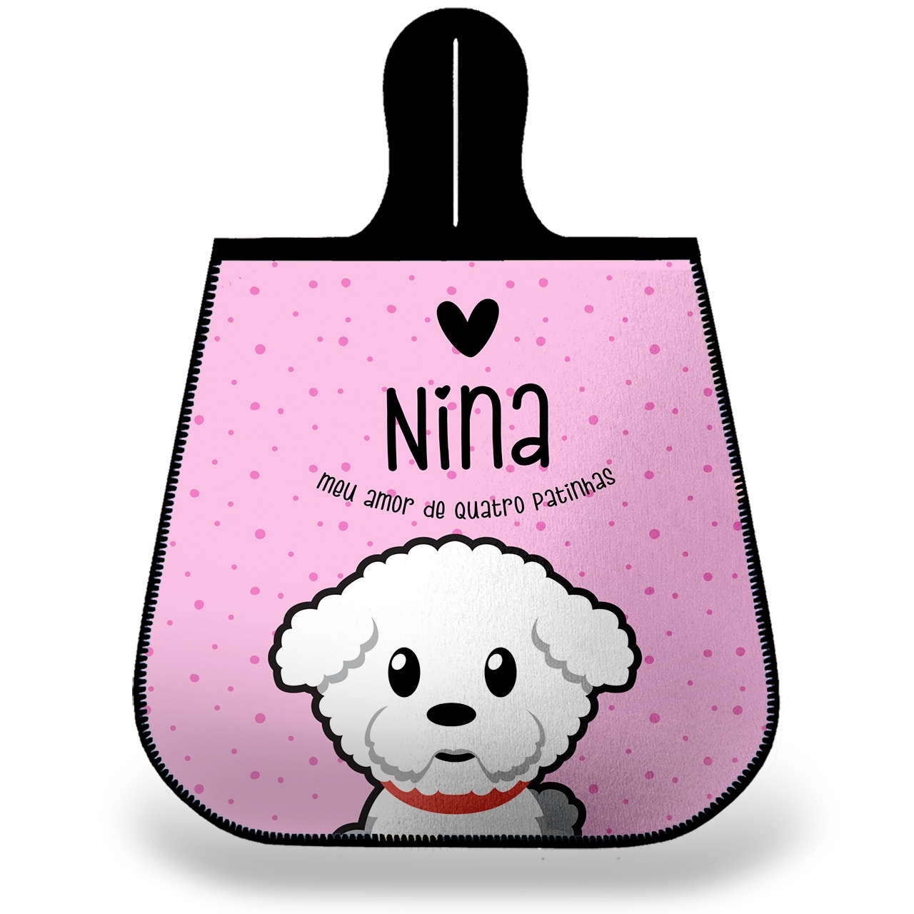 Lixeira para Carro Personalizada Bichon Frisé
