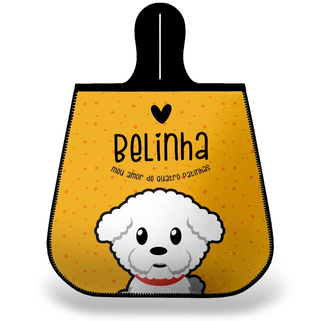 Lixeira para Carro Personalizada Bichon Frisé