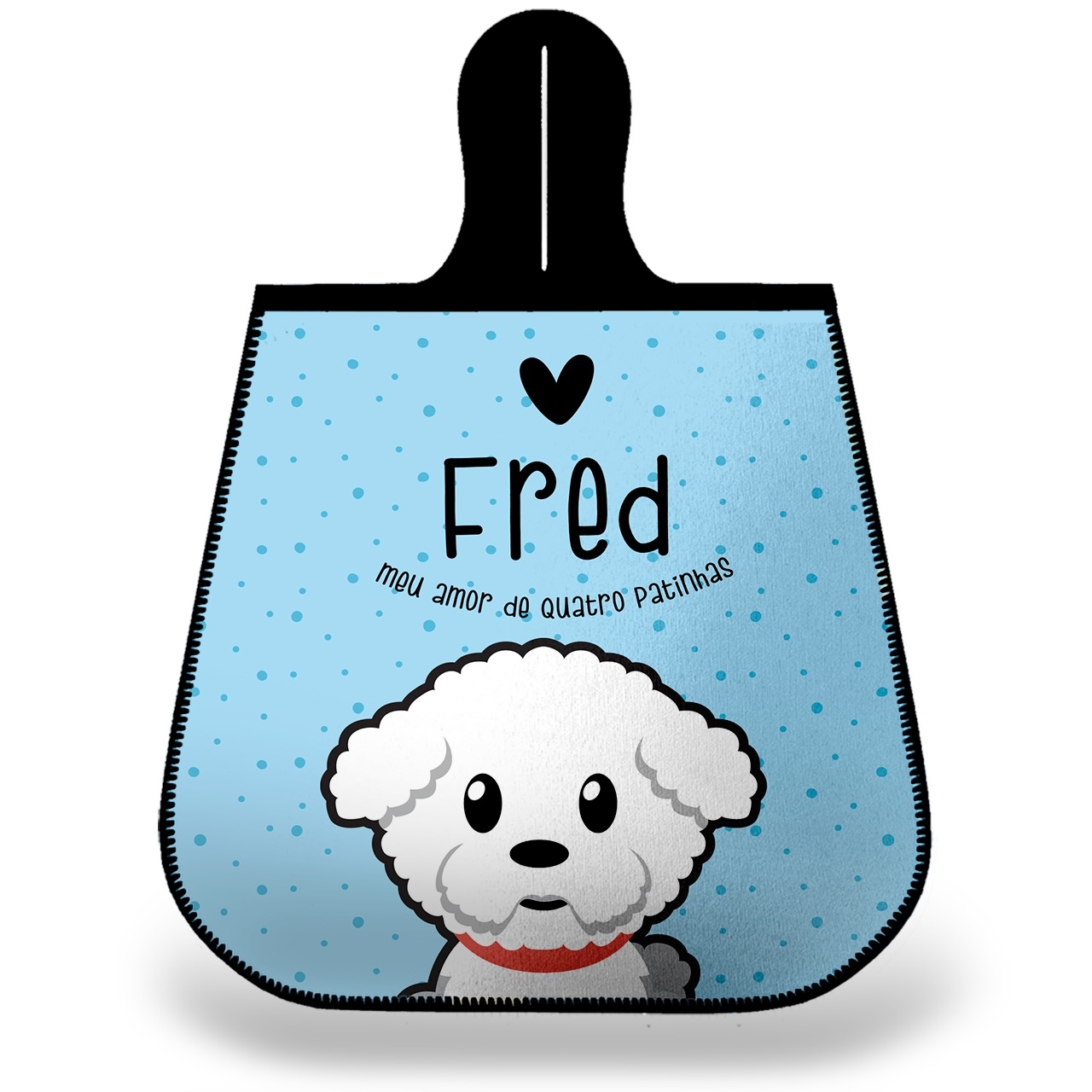 Lixeira para Carro Personalizada Bichon Frisé
