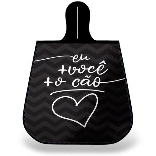 Lixeira para Carro Eu Voc� e o C�o = Amor