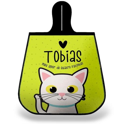 Lixeira para Carro Personalizada Gato Branco