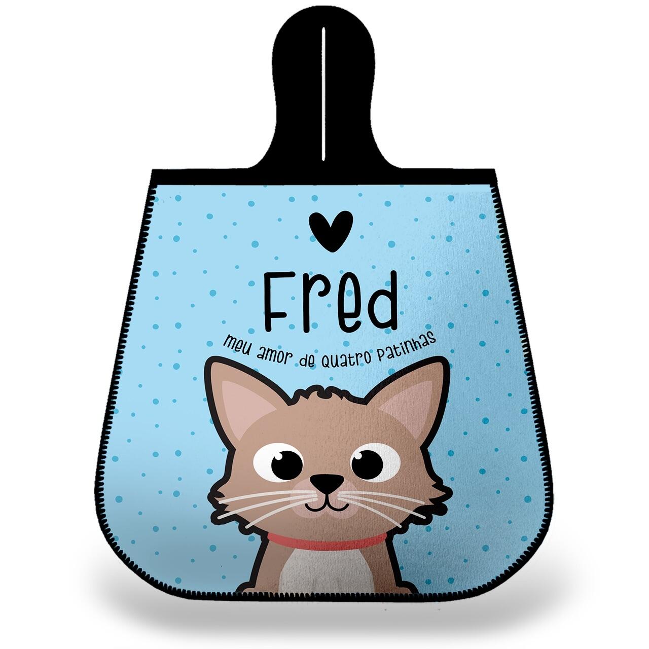 Lixeira para Carro Personalizada Gato Creme