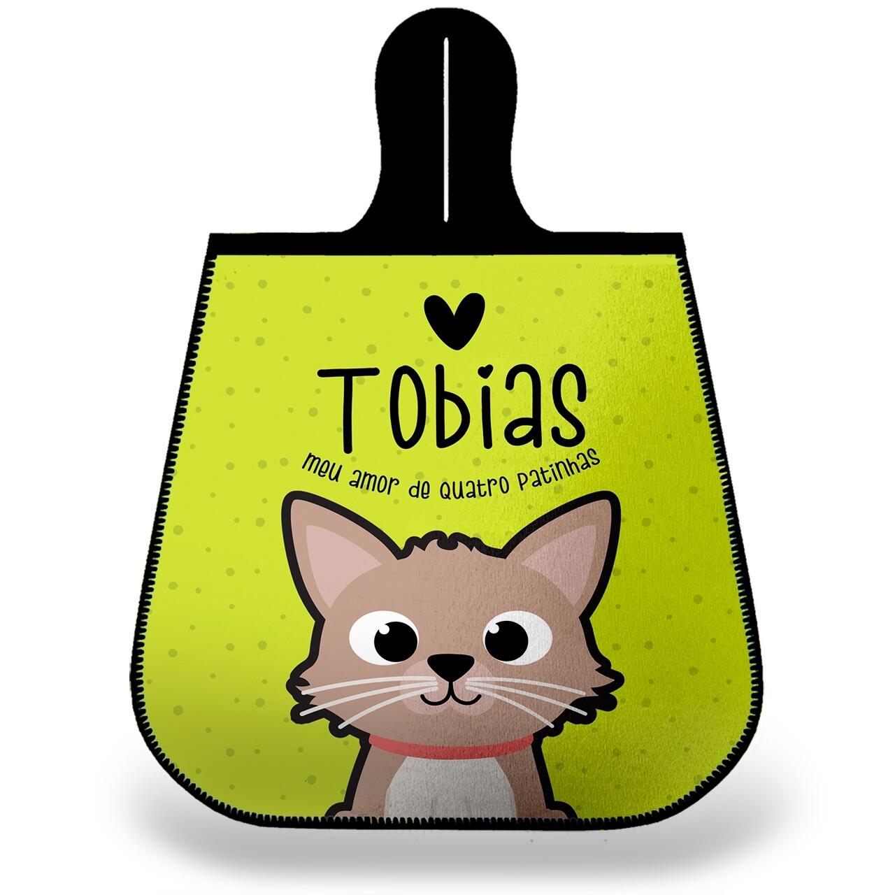 Lixeira para Carro Personalizada Gato Creme