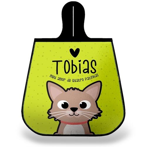 Lixeira para Carro Personalizada Gato Creme