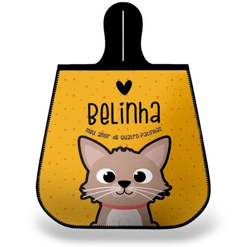 Lixeira para Carro Personalizada Gato Creme