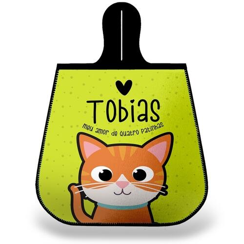 Lixeira para Carro Personalizada Gato Laranja