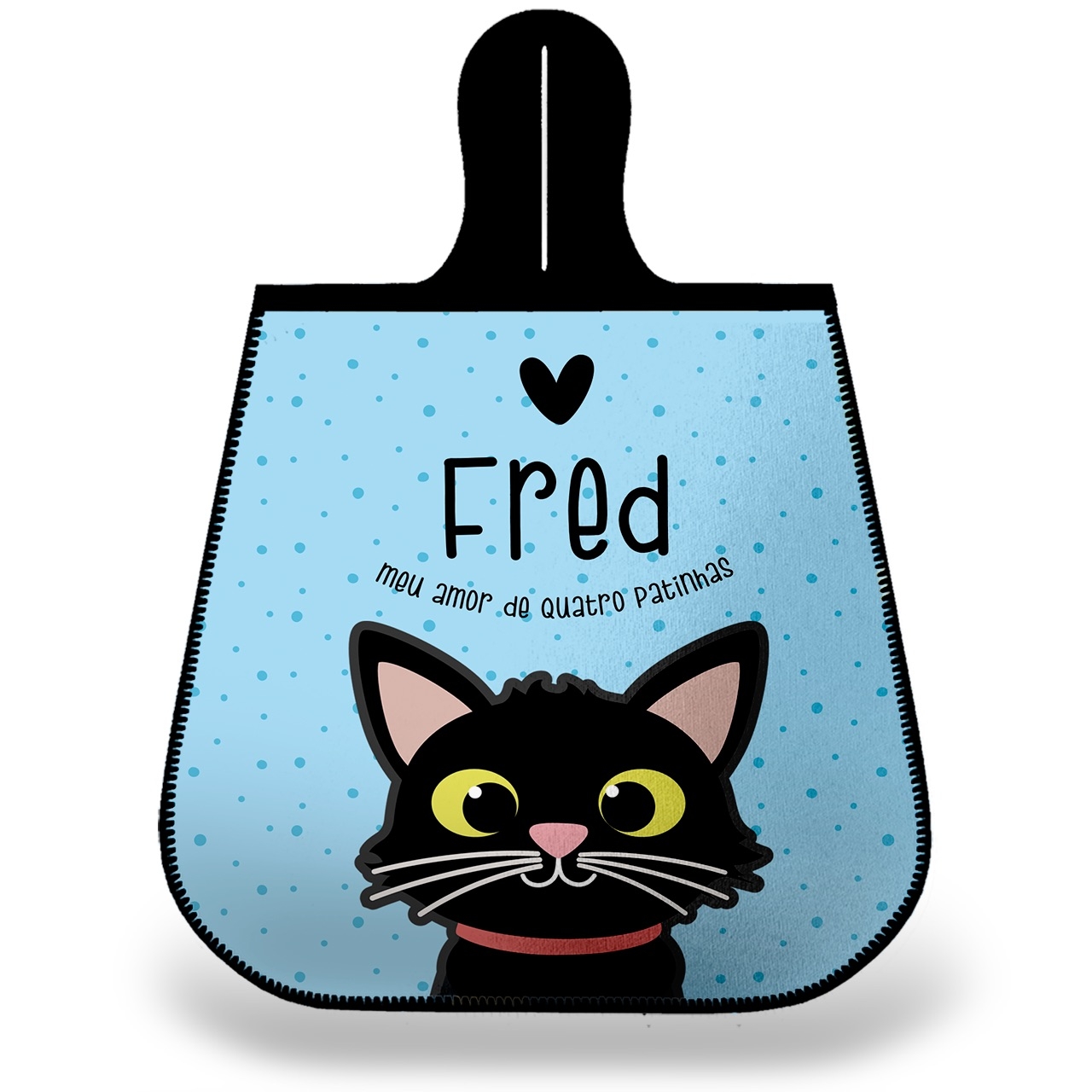 Lixeira para Carro Personalizada Gato Preto
