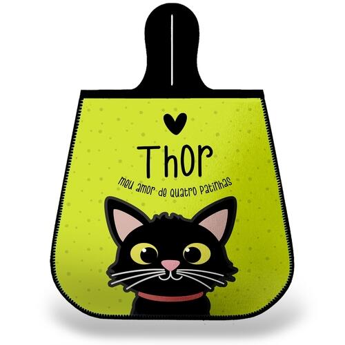 Lixeira para Carro Personalizada Gato Preto