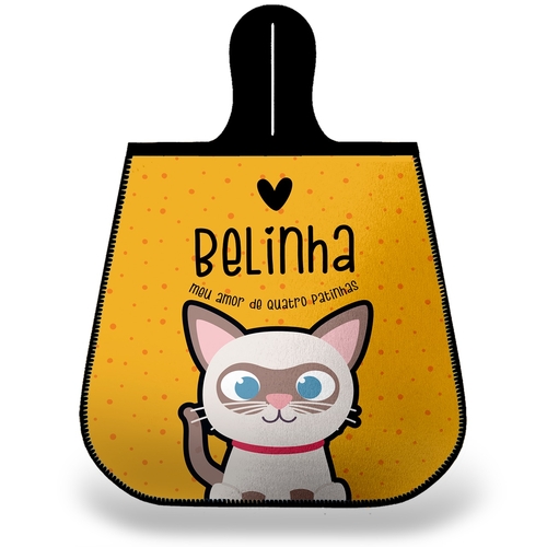 Lixeira para Carro Personalizada Gato Siam�s