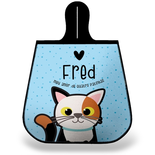Lixeira para Carro Personalizada Gato Tricolor