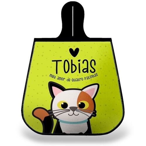 Lixeira para Carro Personalizada Gato Tricolor