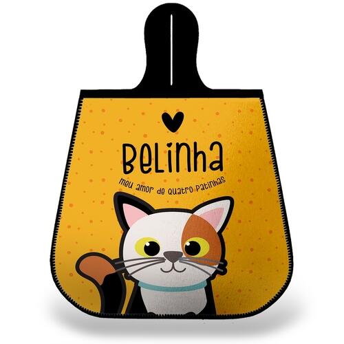 Lixeira para Carro Personalizada Gato Tricolor