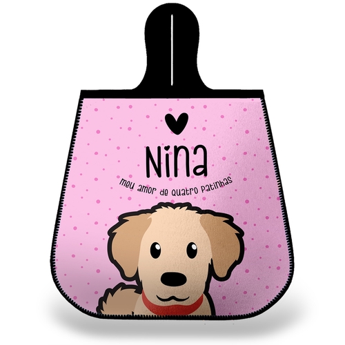 Lixeira para Carro Personalizada Golden Retriever