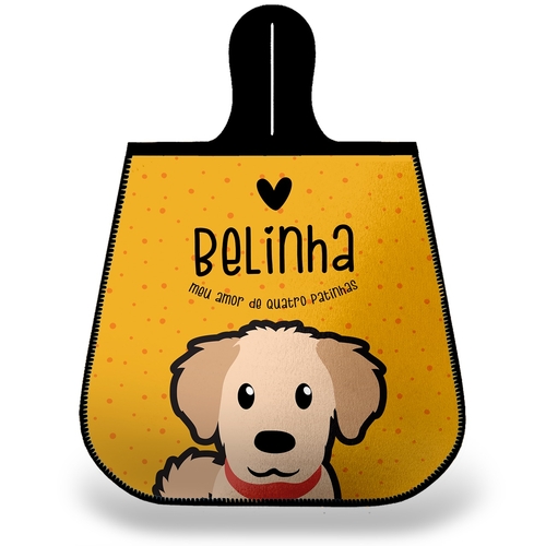 Lixeira para Carro Personalizada Golden Retriever