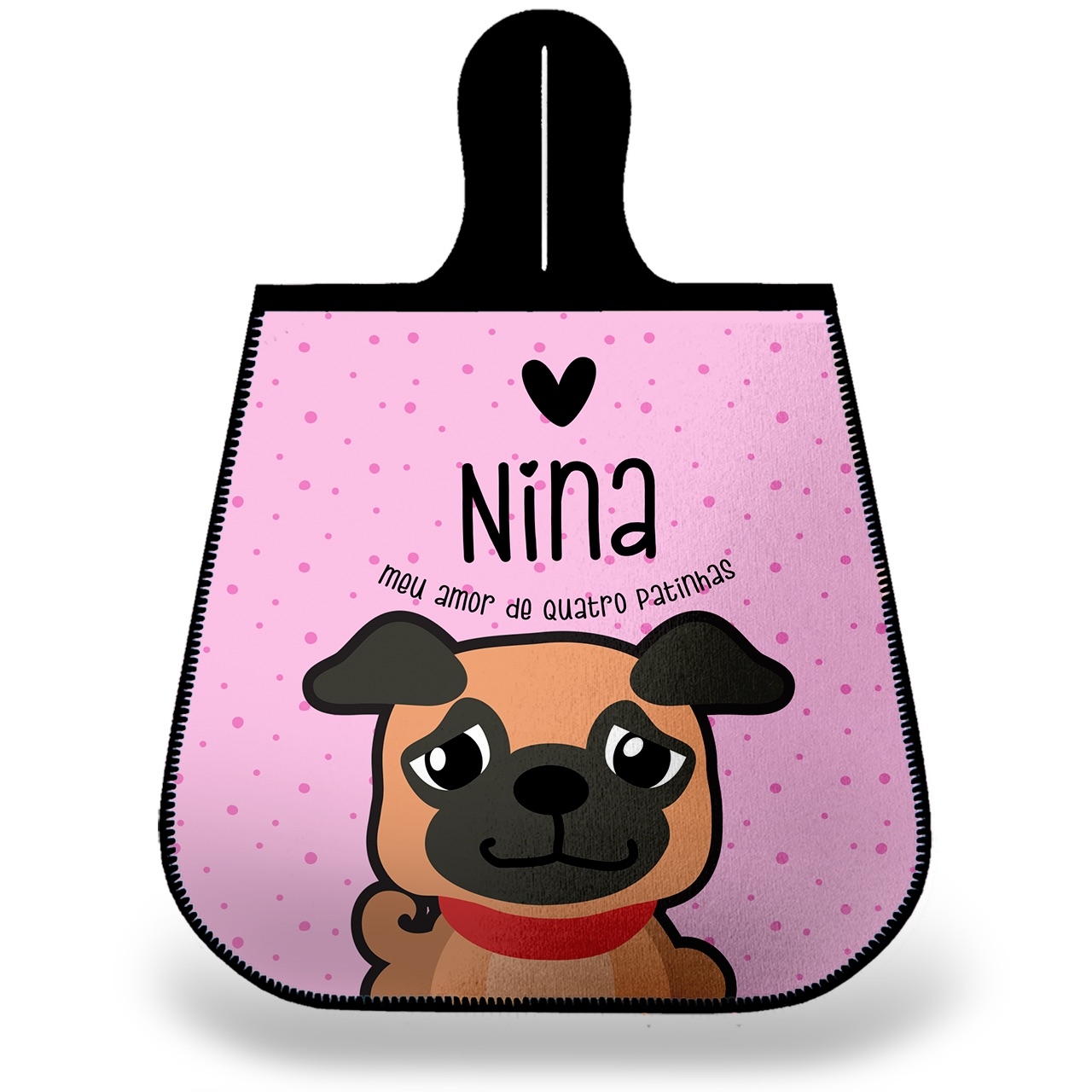 Lixeira para Carro Personalizada Pug