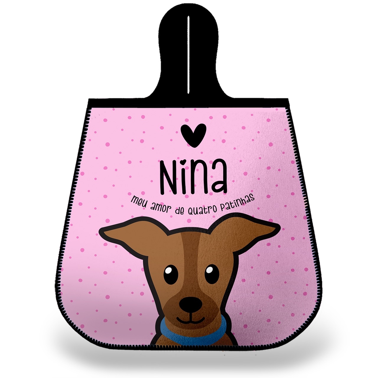 Lixeira para Carro Personalizada Vira-Lata Pelo Curto