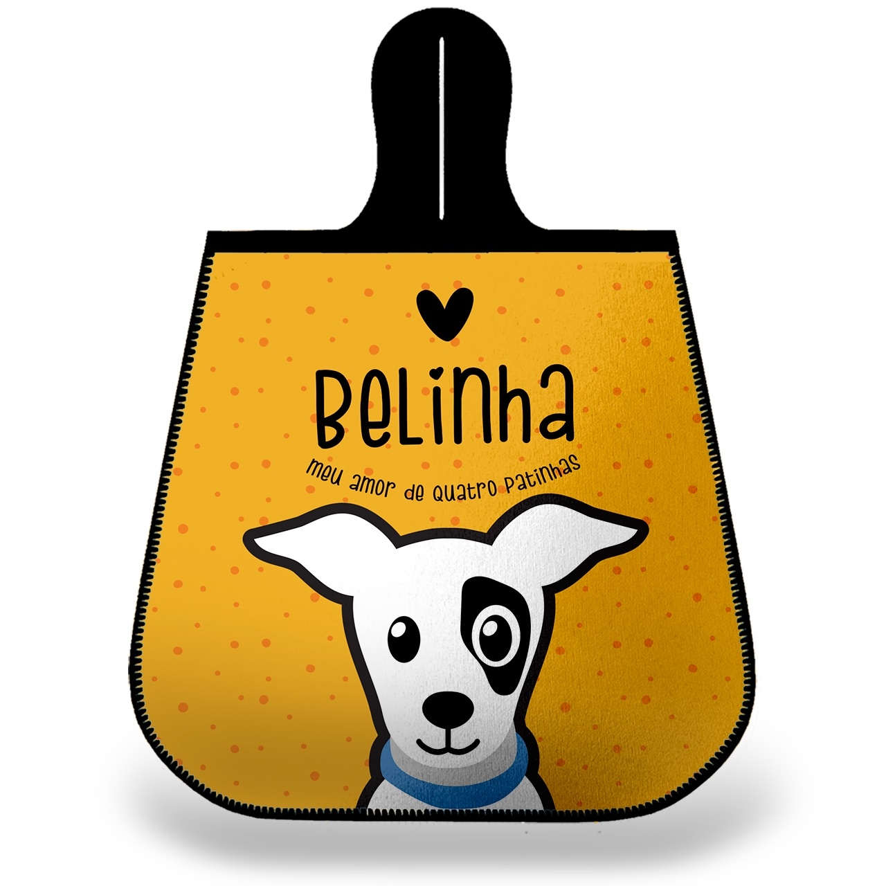 Lixeira para Carro Personalizada Vira-Lata Pelo Curto