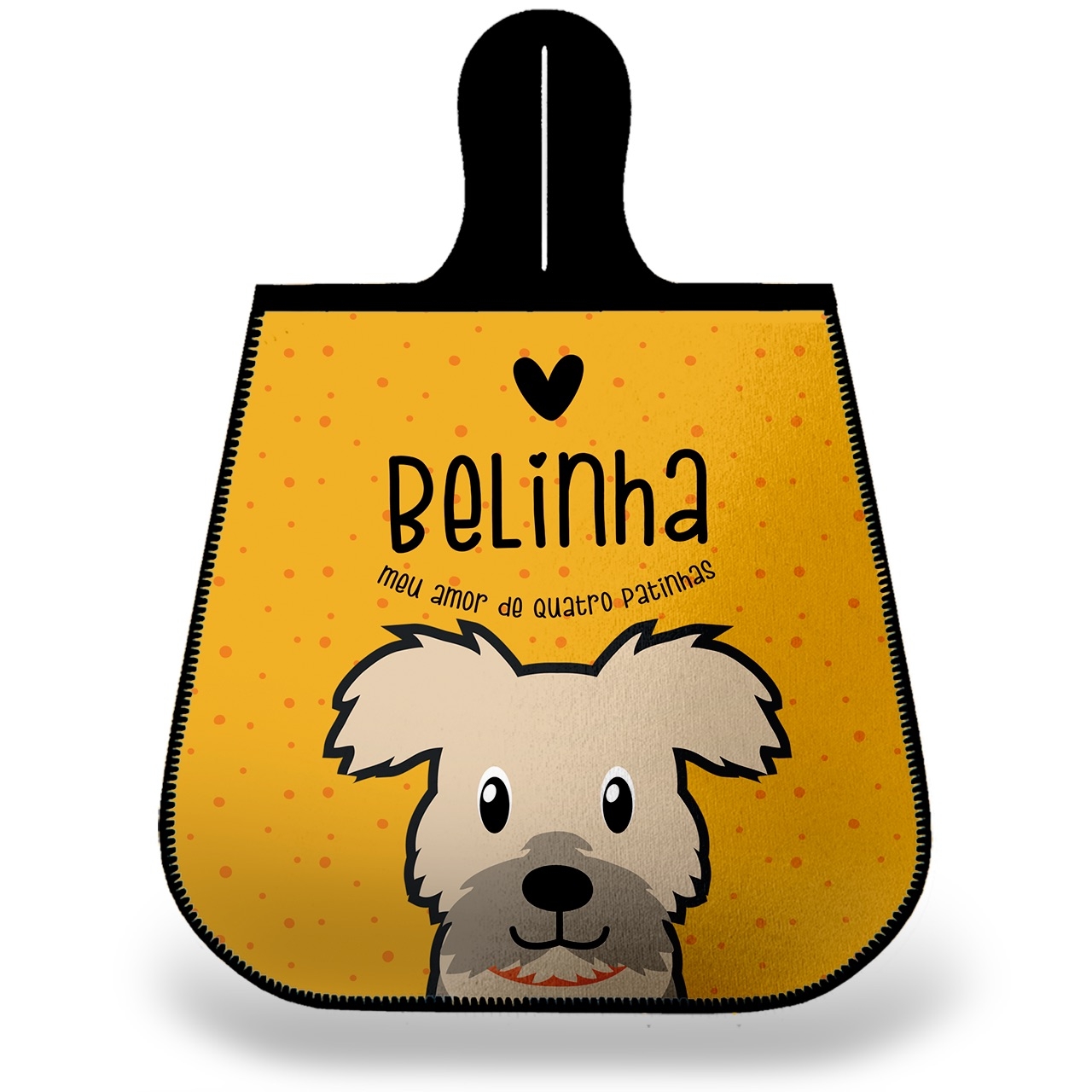 Lixeira para Carro Personalizada Vira-Lata Peludo