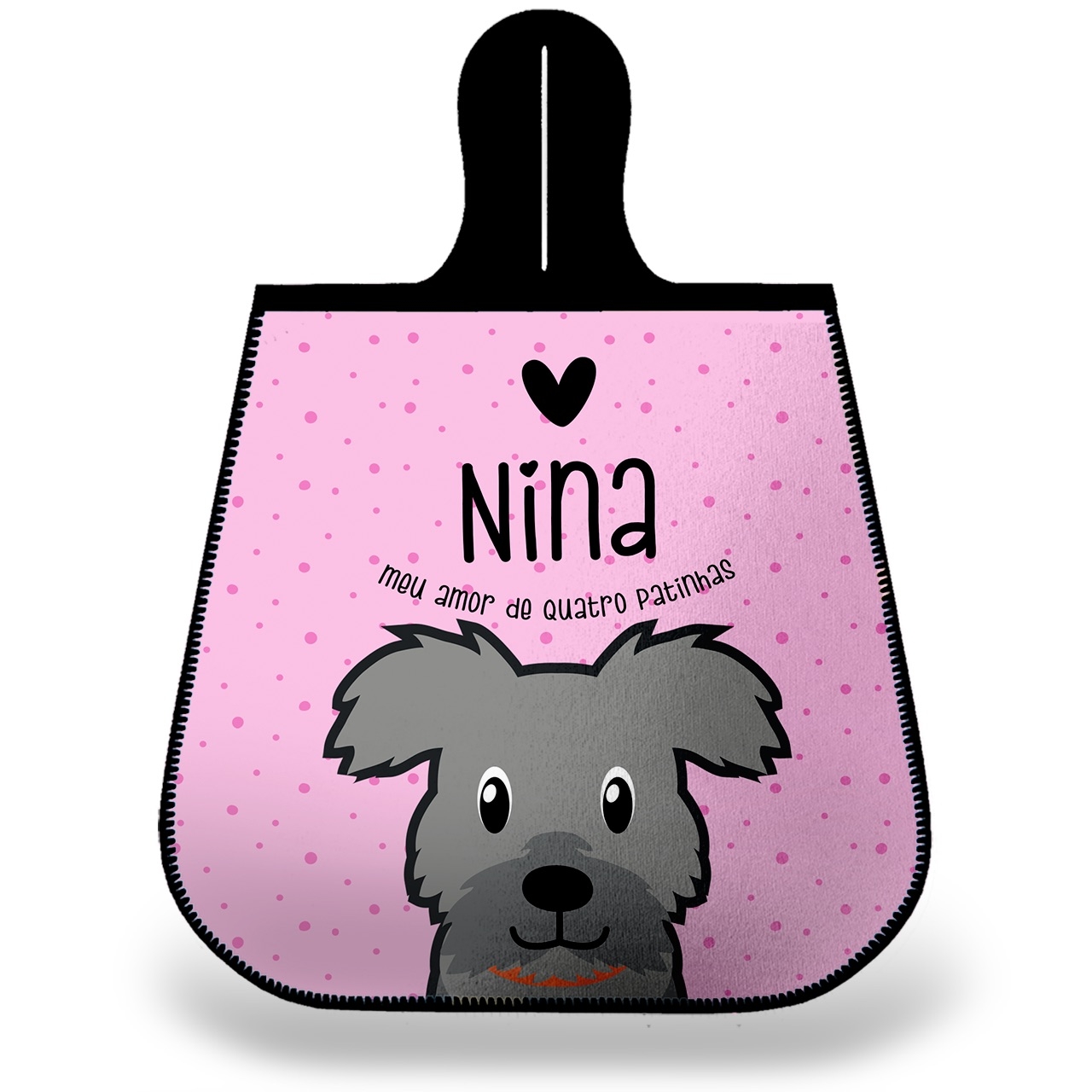 Lixeira para Carro Personalizada Vira-Lata Peludo