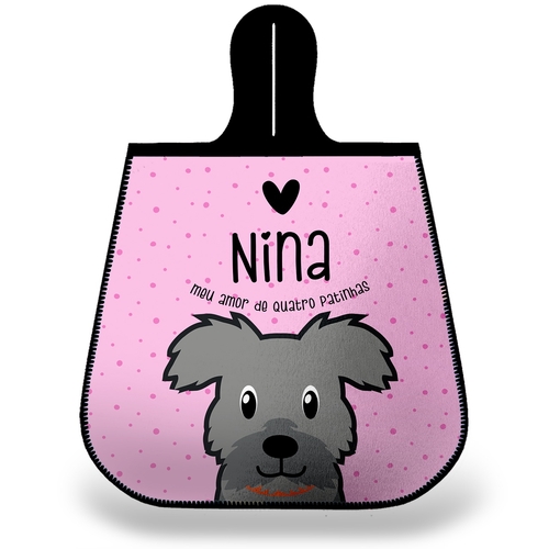 Lixeira para Carro Personalizada Vira-Lata Peludo