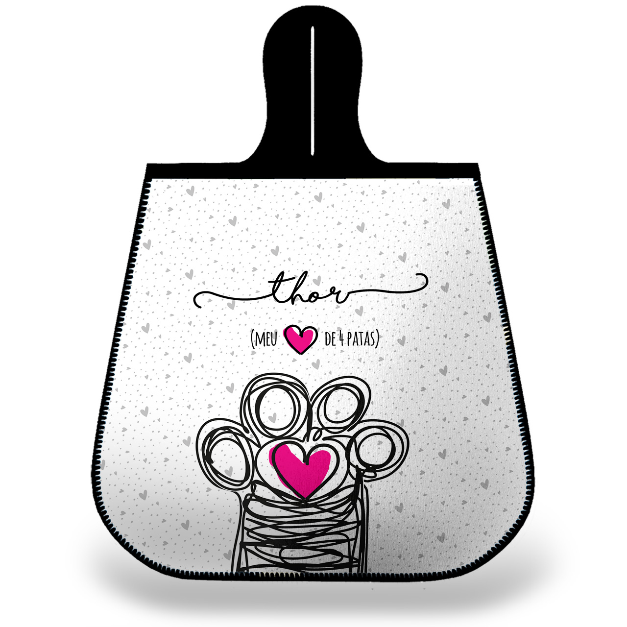 Lixeira para carro Personalizada Com os Nomes do Pets - Coleção Patinha