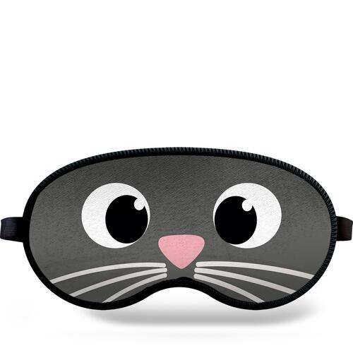 M�scara de Dormir Gato Cinza