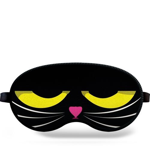 M�scara de Dormir Gato Morrendo de Sono