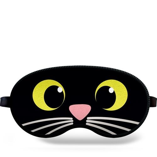 M�scara de Dormir Gato Preto